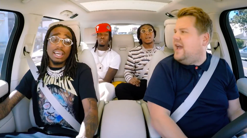 Migos and James Corden