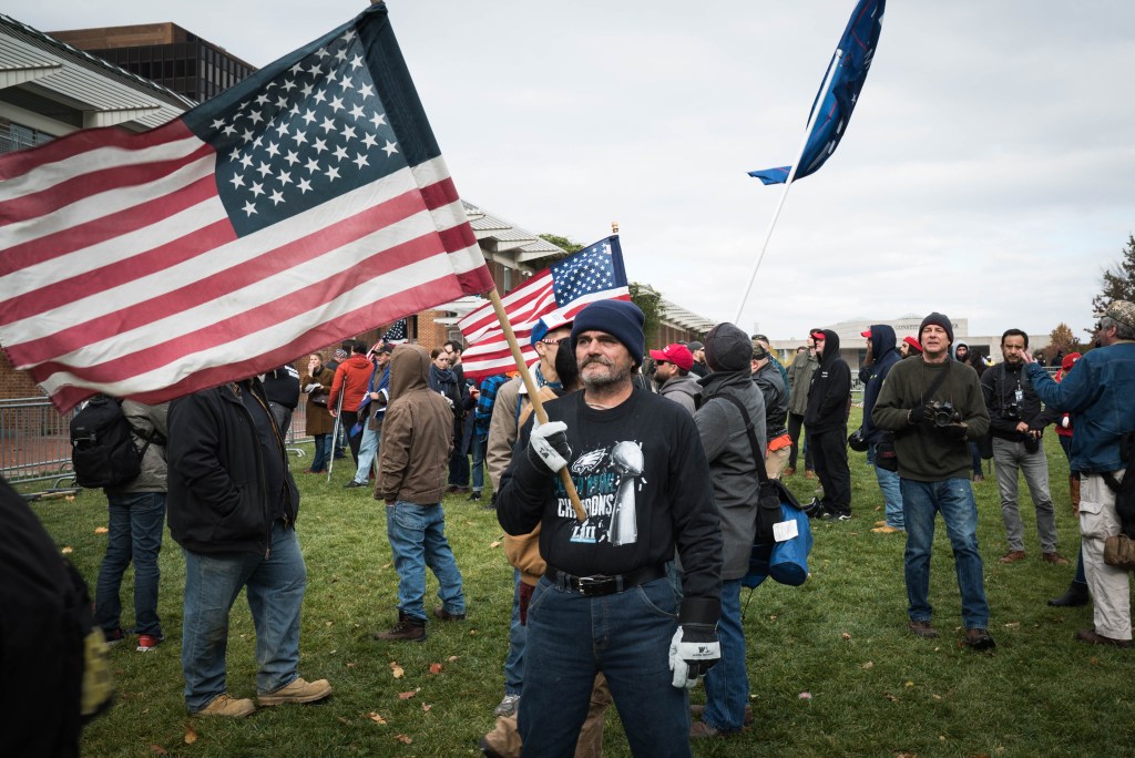 Gritty-inspired protesters just chased a right-wing rally out of Philly