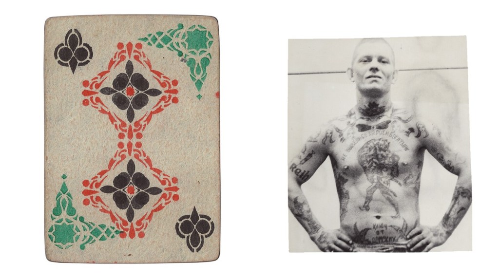 Prisons soviétiques tatouages et jeux de cartes