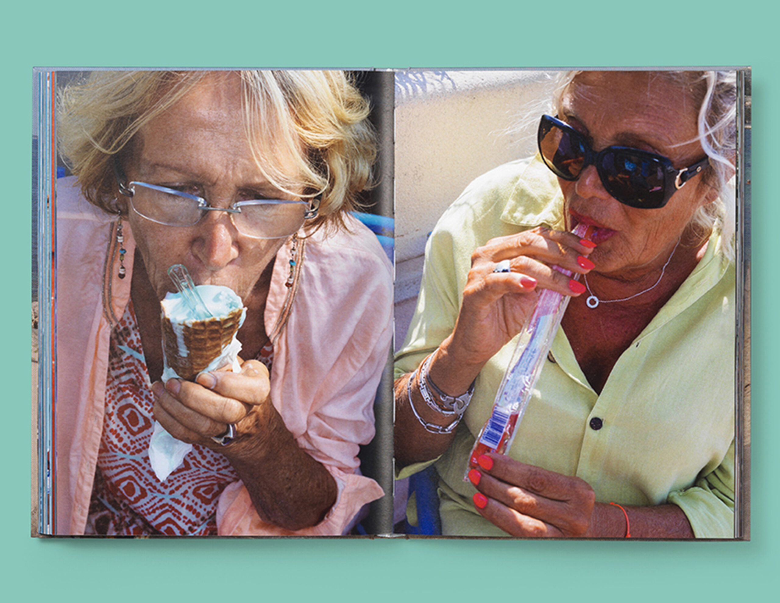 A spread from the new Gucci book, photographed by Martin Parr in Cannes