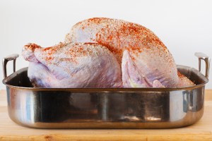 Raw turkey