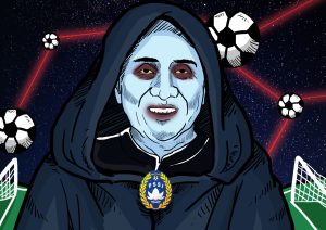 Edy Rahmayadi, Lord Edy PSSI mirip Kaisar Palpatine. ilustrasi oleh Dini Lestari