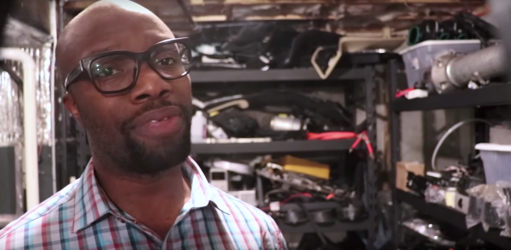 YouTuber Rich Benoit from 'Rich Rebuilds' is crowdfunding a DIY Tesla repair shop