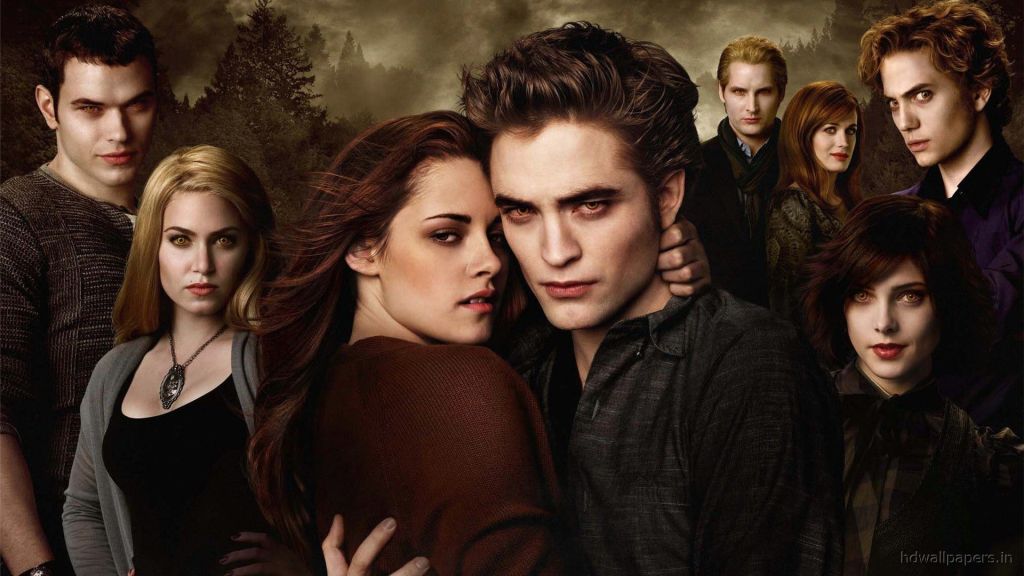 image from twilight, with robert pattinson and Kristen Stewart, 10 year anniversary