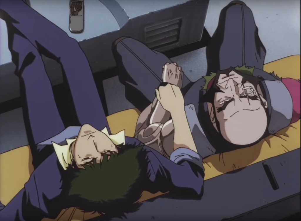 Jet Black and Spike Spiegel in the trailer for 'Cowboy Bebop.'