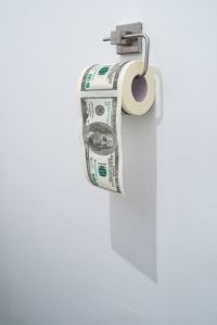 toilet paper money