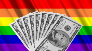 ​Cash on the LGBTQ flag