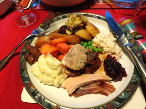 Christmas Day pub free dinner alone