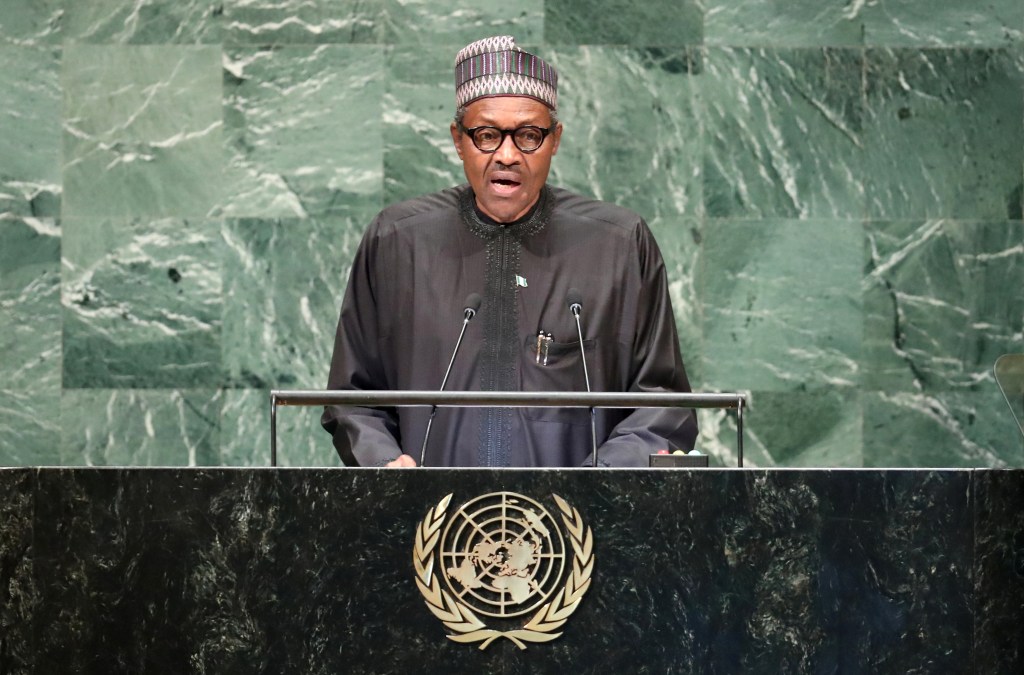 Presiden Nigeria Muhammadu Buhari di Sidang Majelis Umum PBB