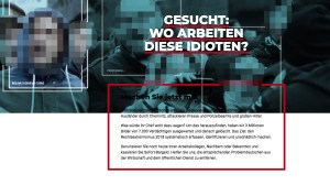 Ein Screenshot der Website soko-chemnitz.de