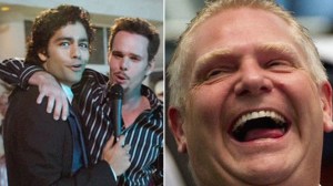 image of doug ford, and tv show entourage, running ontario, vice, ontario premiere