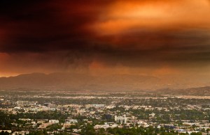 Smoke from wildfire in California