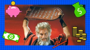 Charlton Heston in the 'Ten Commandments'