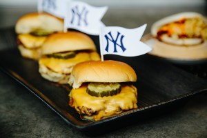 Burgers from Yankee Stadium.