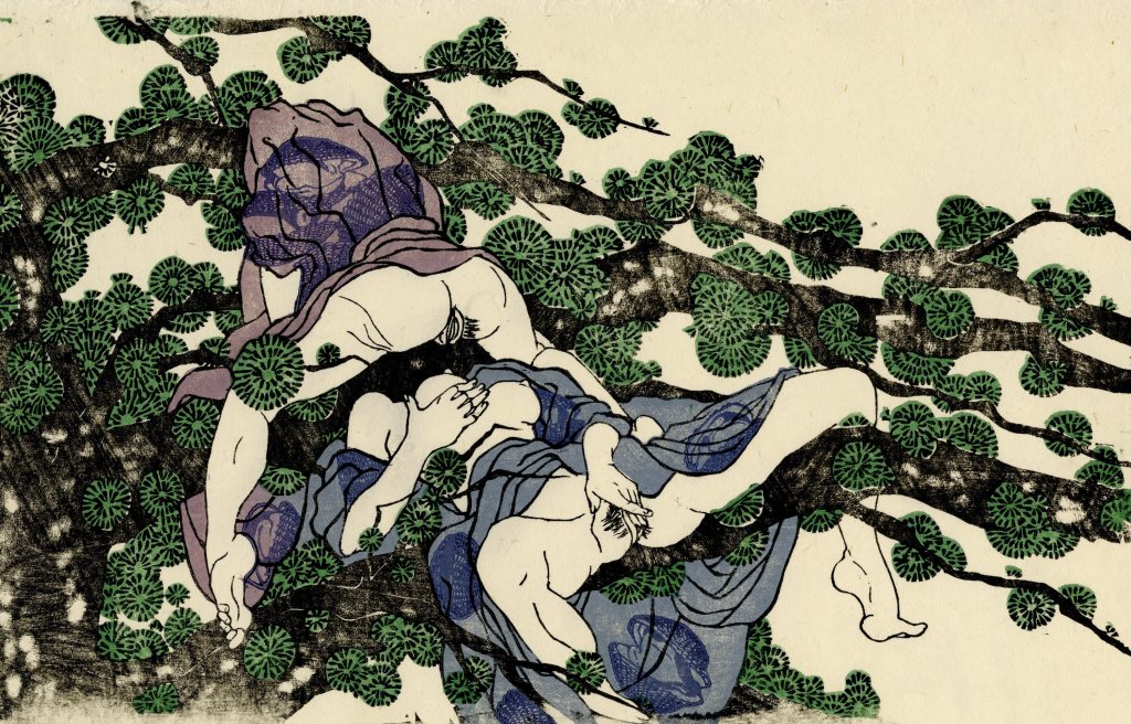 New Zealand-Japanese artist creates erotica in a traditional Japanese from inspired by scenes from contemporary form