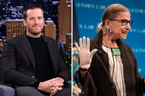 Armie Hammer and Ruth Bader Ginsberg