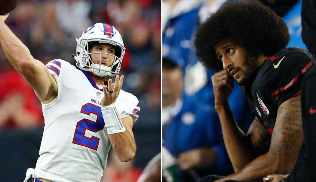 Nathan Peterman and Colin Kaepernick.