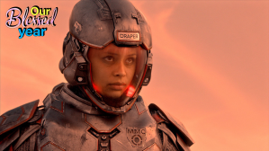 Bobbie Draper in her armored space suit