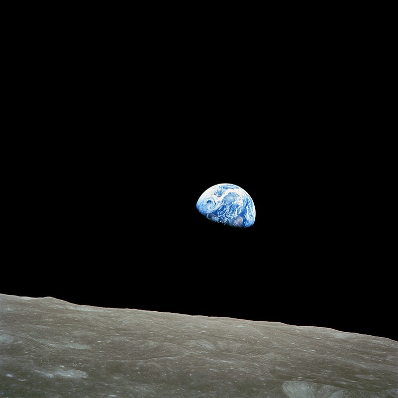 ​"Earthrise" taken by Bill Anders of Apollo 8 on December 24, 2018. Image: NASA/Bill Anders