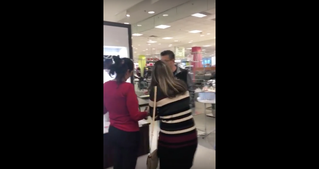 A guy at a Dallas-area Macy’s lashed out at two store employees for speaking Arabic while helping him with his purchase.