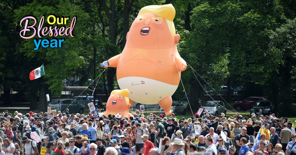 A Trump balloon was just one of many bad #Resistance pop culture moments.