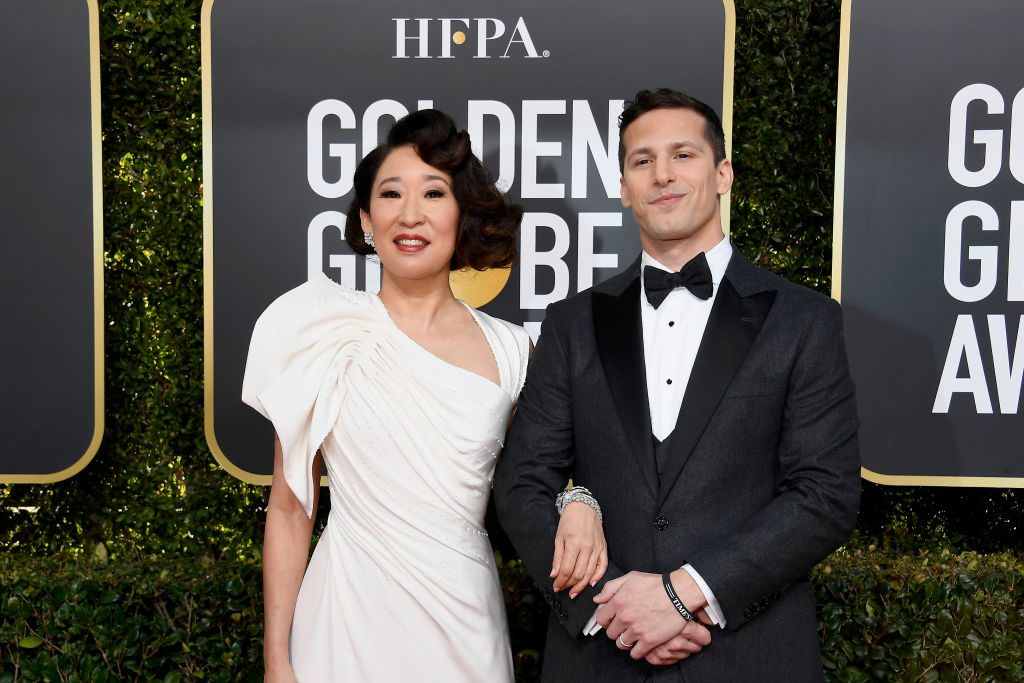 Sandra Oh and Andy Samberg