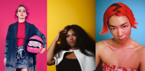 ​From left to right: Girli, Lizzo and Rina Sawyama, all images courtesy of PR