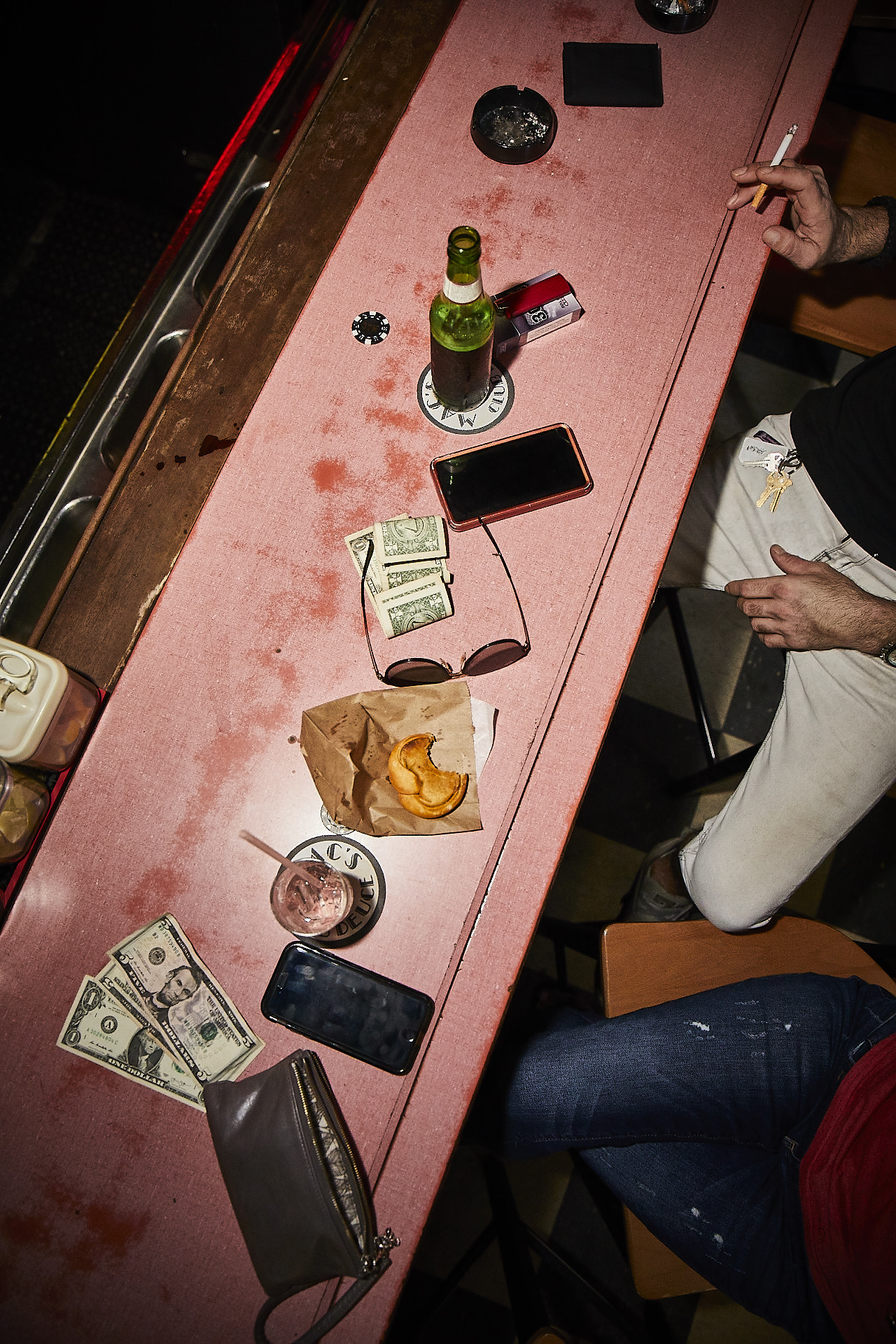 The bar at Mac's Club Deuce