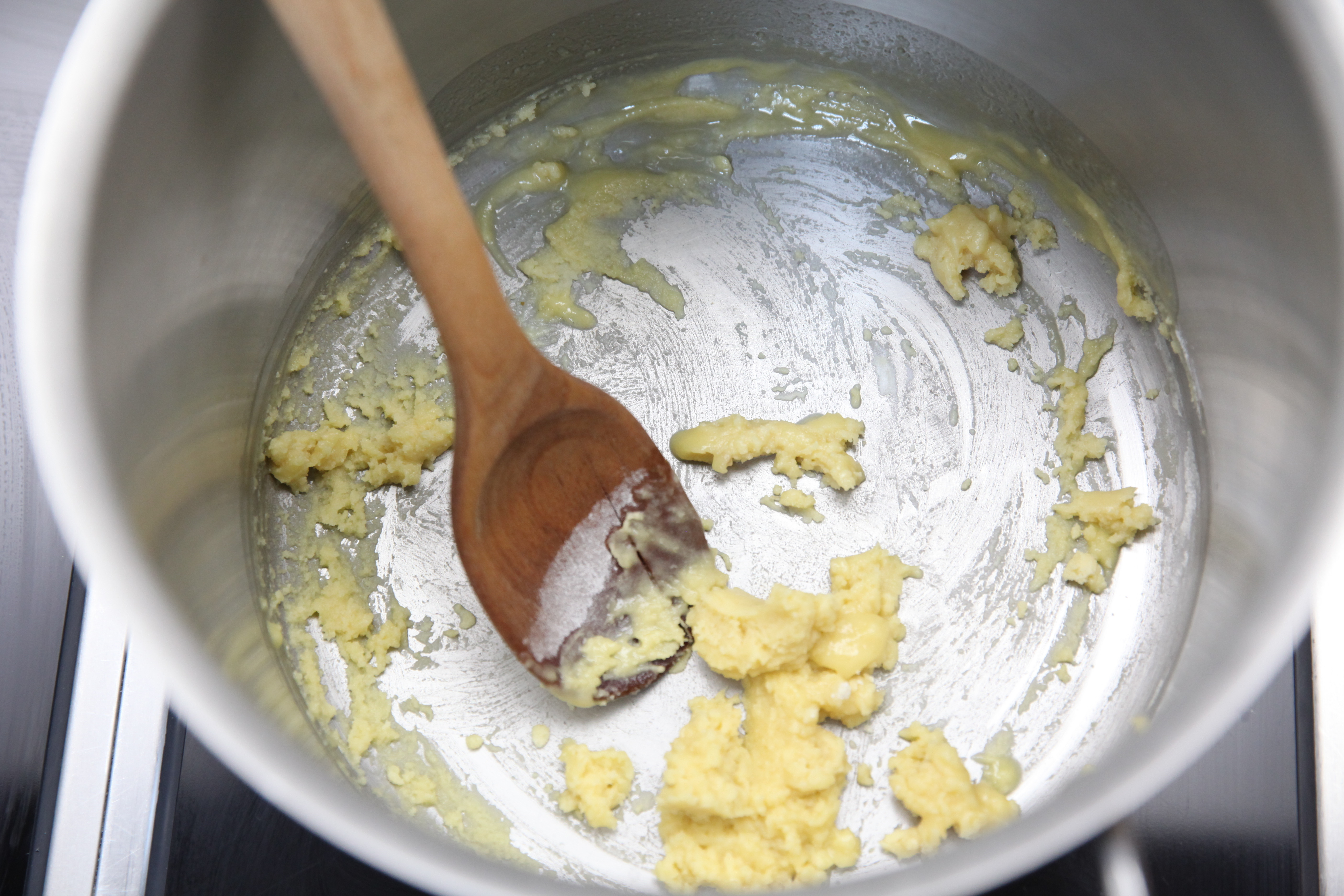 roux with butter and flour