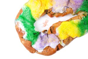 king cake with plastic baby jesus