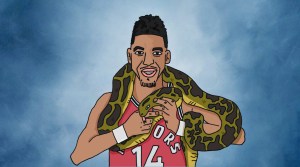 Toronto Raptors guard Danny Green raises pet snakes.