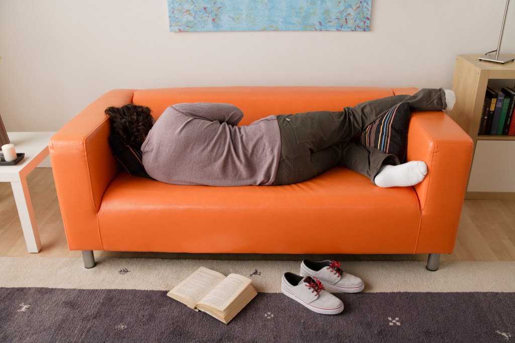 A stock photo of a bummed out guy.