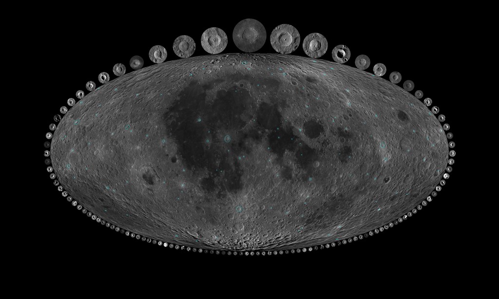 Data LRO memantau kawah tabrakan asteroid di Bulan