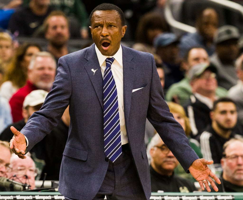 Detroit Pistons head coach Dwane Casey.