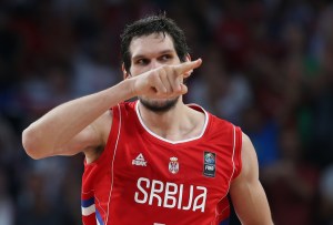 Los Angeles Clippers center playing for Serbia in EuroBasket 2017.