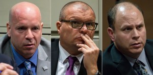 AP_19017643264455Three Chicago police officers were found not guilty on all charges linked to an alleged conspiracy to cover-up the 2014 fatal shooting of a black teenager.