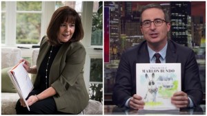 Karen Pence and John Oliver