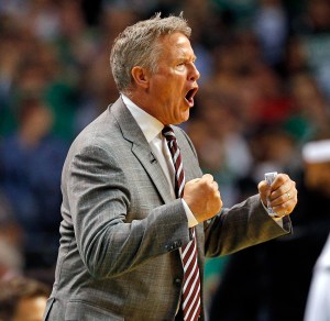 Philadelphia 76ers head coach Brett Brown.