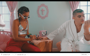 Bad Bunny manicure "Caro" video