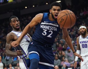 Karl-Anthony Towns and Iman Shumpert.