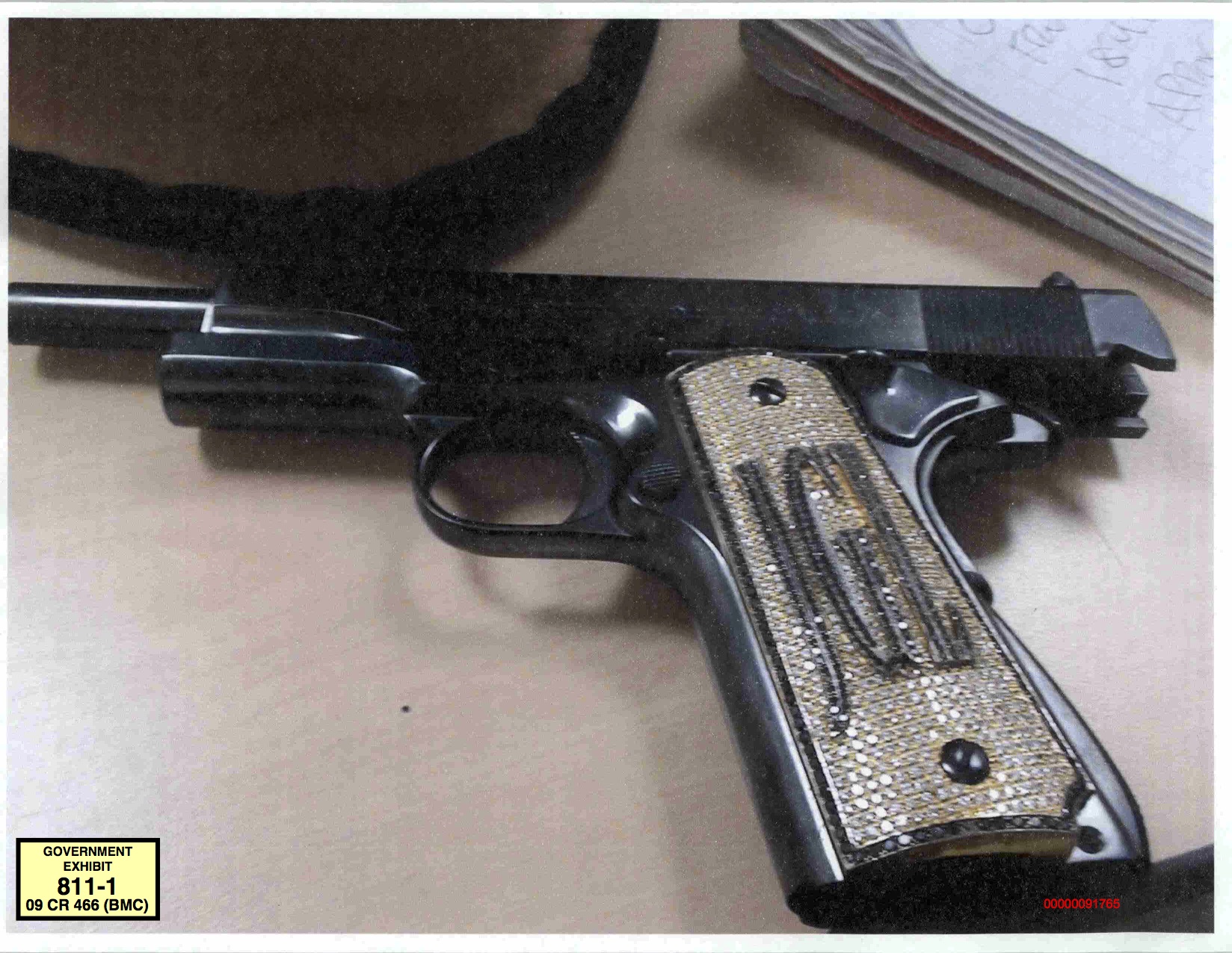 Chapo's person handgun. (Photo: U.S. Attorneys Office for the Eastern District of New York)