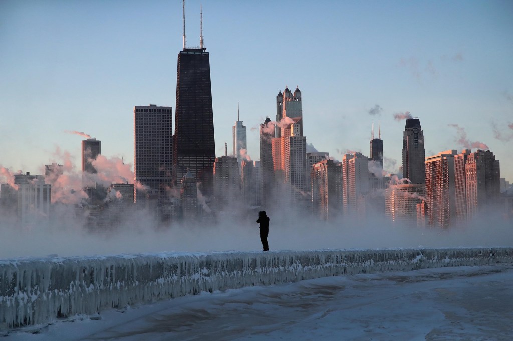 Fotos sorprendentes de la ola polar que golpeó Chicago