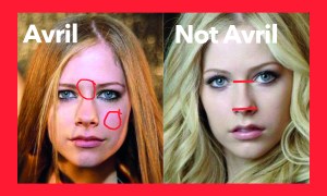 Duas fotos diferentes de Avril Lavigne