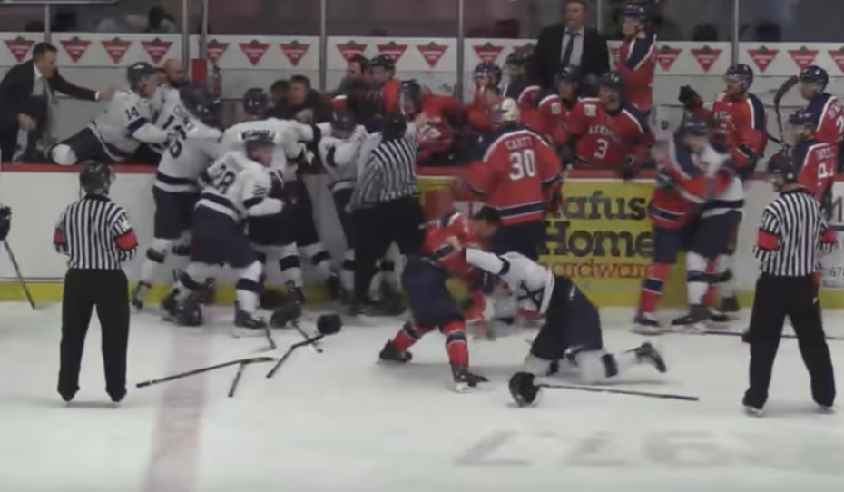 The hockey brawl.