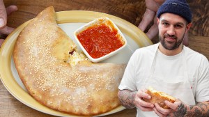 Pizzaprofi Frank Pinello und seine selbstgemachte Calzone