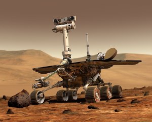 Robot penjelajah Opportunity milik NASA selama di Planet Mars