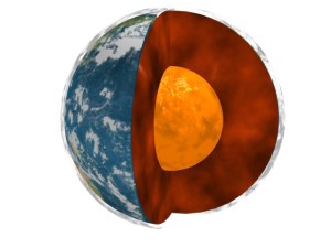 Model of Earth's interior. Image: ​NASA/JPL/Université Paris Diderot and the Institut de Physique du Globe de Paris.​