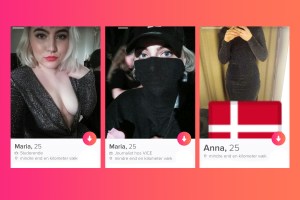 Marias forskellige Tinder-profiler