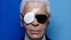 Karl Lagerfeld okulary przeciwsłoneczne i przepaska na oko