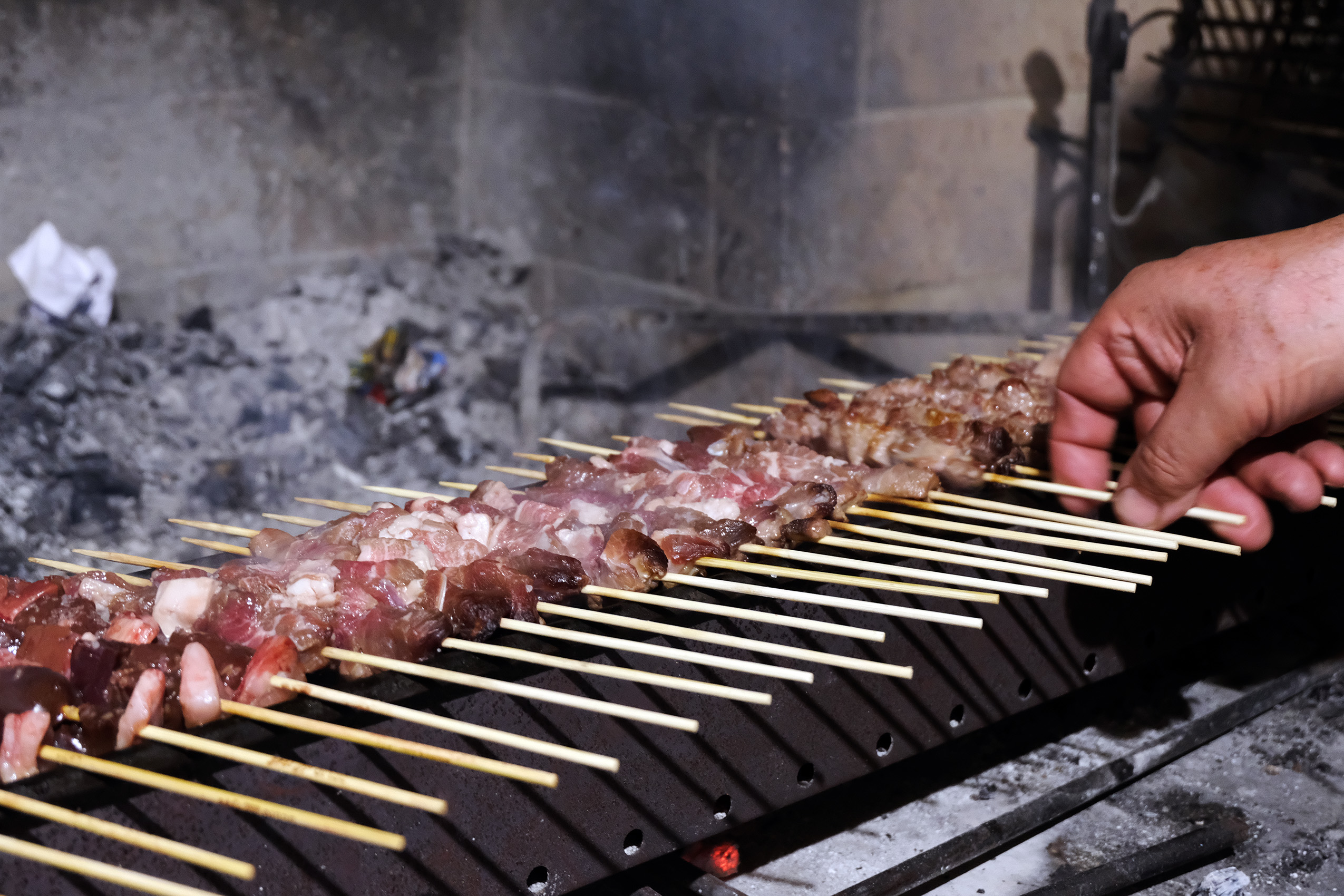 Arrosticini_cottura